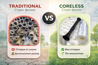                                                   ТРАДИЦИОННО СТРЕЧ ФОЛИО СРЕЩУ CORELESS